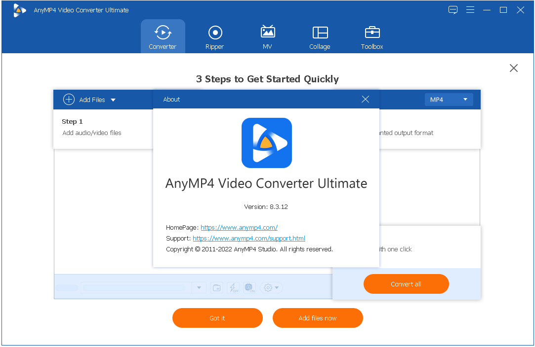 AnyMP4 Video Converter Ultimate 10.5.32 Plus Crack [Latest] 2023
